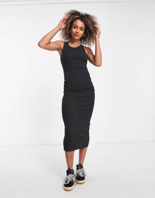 Weekday racer back dress in black