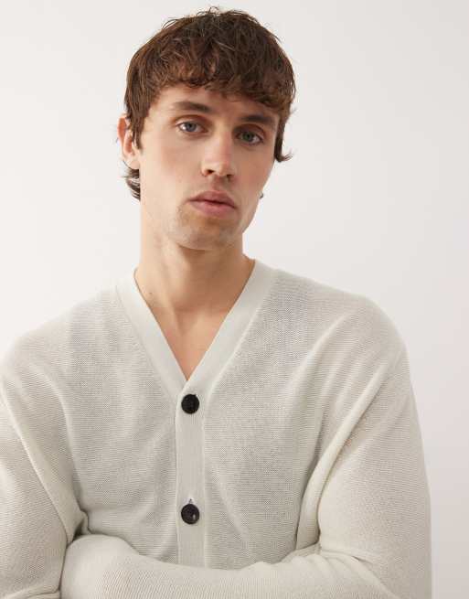 Weekday - Råhvid cardigan, 5 af 5