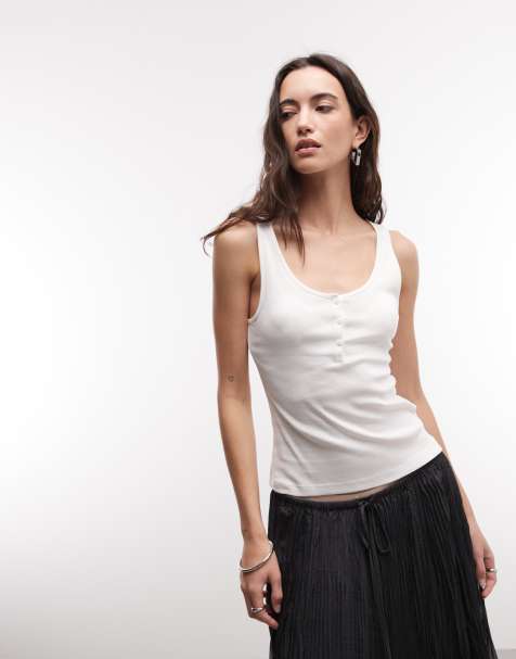 Weekday - Råhvid henley-top - view 1