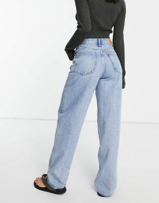 rail mid loose straight jeans weekday