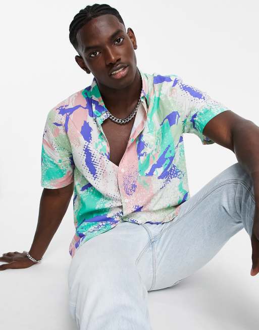 Weekday - Randy Big - Camicia in spugna verde