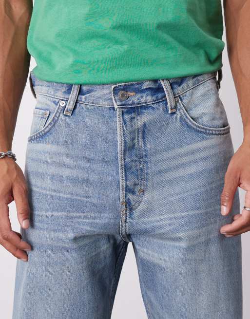 Weekday Ray relaxed fit tapered jeans in blue, 5 of 5