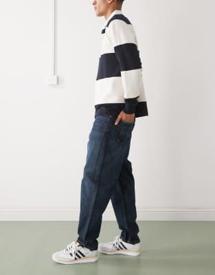 Weekday Ray Relaxed Tapered Jeans In Blue