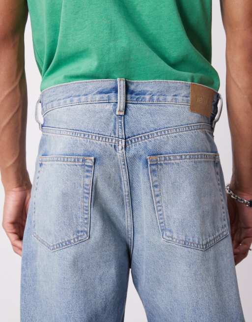 Weekday – Ray – Schmal zulaufende Jeans in Blau mit lockerem Schnitt, 4 von 5