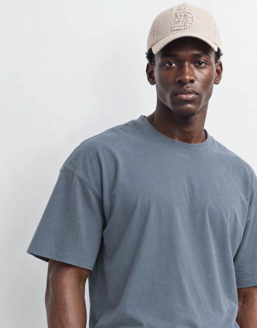 Weekday - Recht oversized T-shirt in staalgrijs, 7 van 9