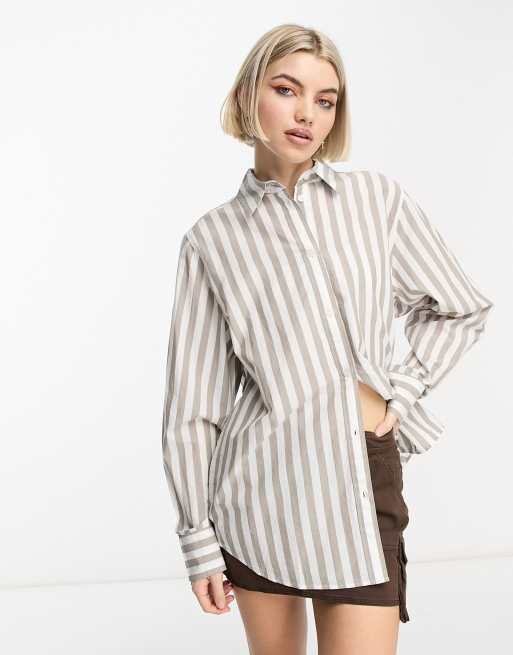 Weekday regular fit shirt beige | ASOS