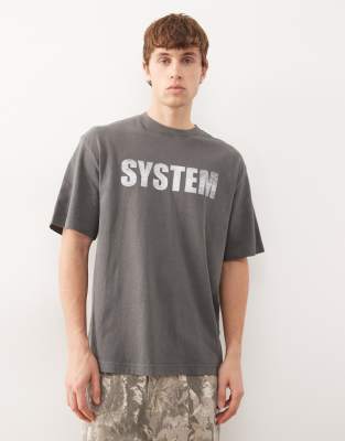 Weekday Relaxed Fit T-shirt In Gray