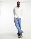 [Weekday] Weekday Relaxed linen mix shirt in off white S Off-white