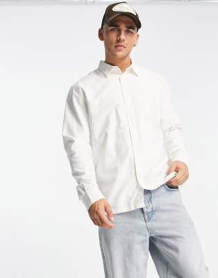 Shop Weekday Relaxed Oxford Shirt In White