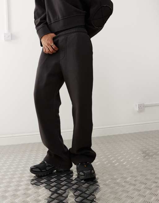 Weekday relaxed sweatpants in black acid wash - part of a set, 2 of 5