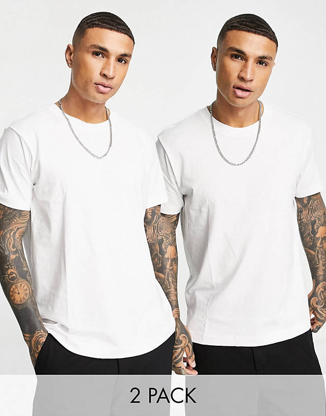 Weekday - relaxed t-shirt 2-pack in white