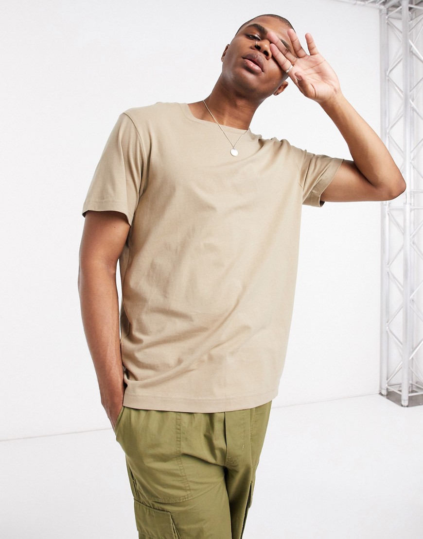 Weekday relaxed t-shirt in beige