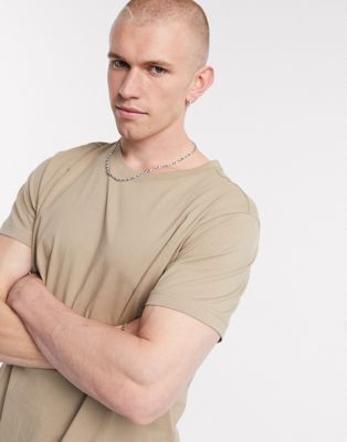 Weekday relaxed t-shirt in beige - ASOS Price Checker