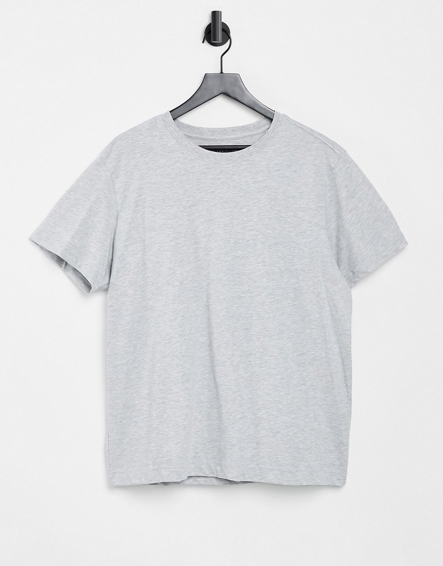 Weekday Relaxed T-Shirt in gray melange-Grey