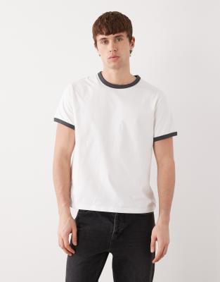 Weekday Ringer T-shirt In White