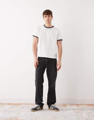 Weekday Ringer T-shirt In White