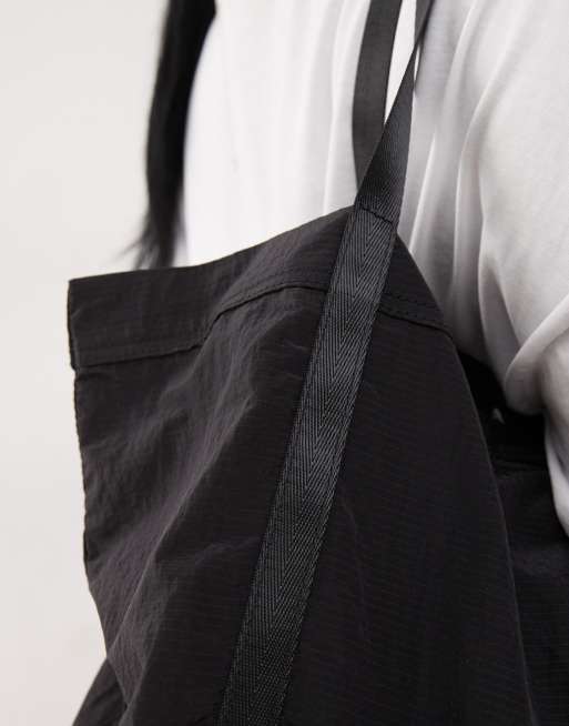 Weekday ripstop tech tote bag in black, 4 of 4