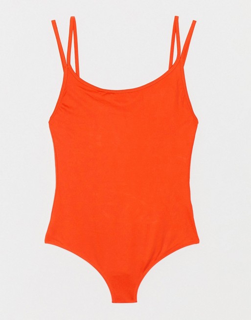 Weekday River swimsuit in red