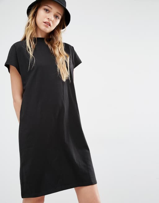 Weekday - Robe T-shirt à col montant
