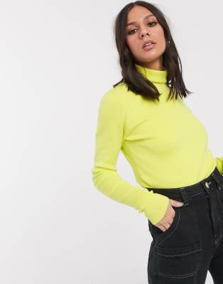 neon yellow sweater