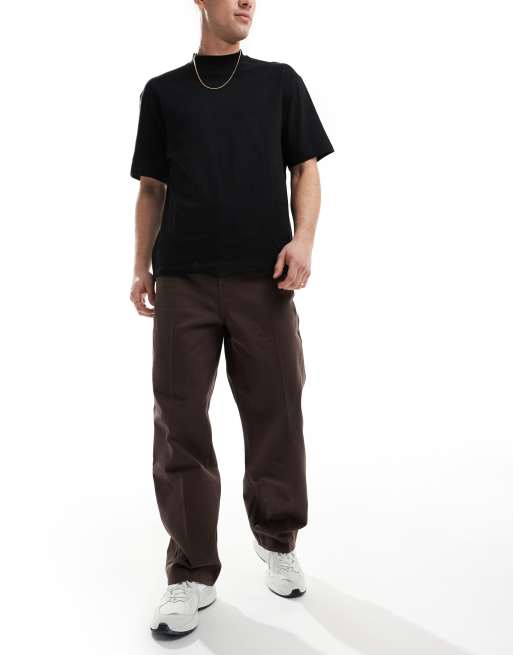 Weekday Ross wide pants in brown