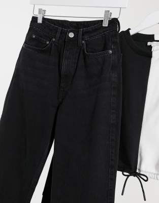 weekday black jeans