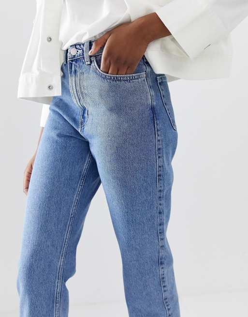 Weekday row jeans sky hot sale blue