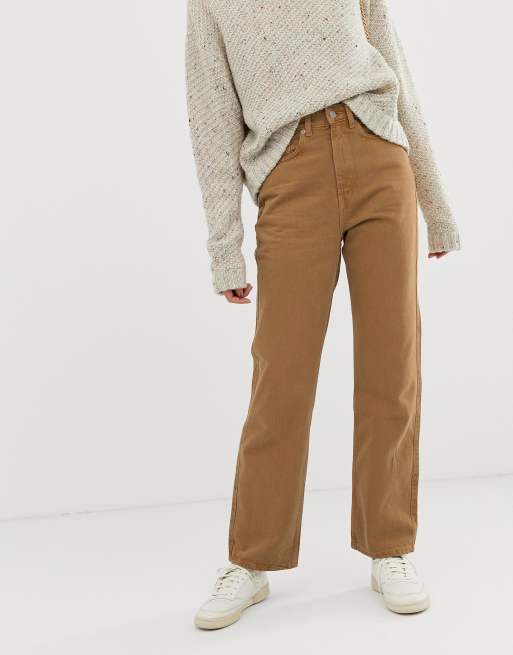 Weekday row slim straight jeans with cotton in | ASOS