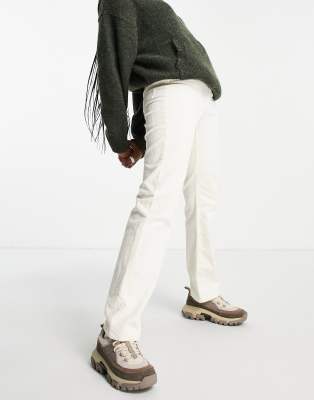 Rowe cotton cord trousers in ecru - NUDE-Neutral