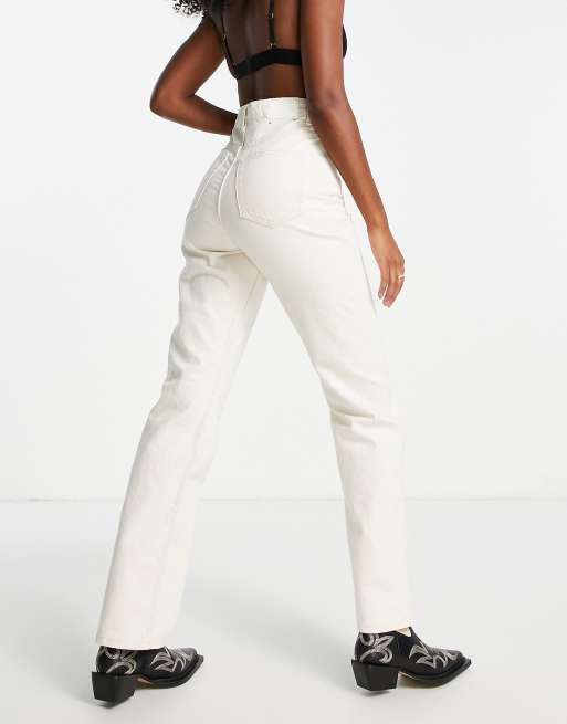 White cheap jeans weekday