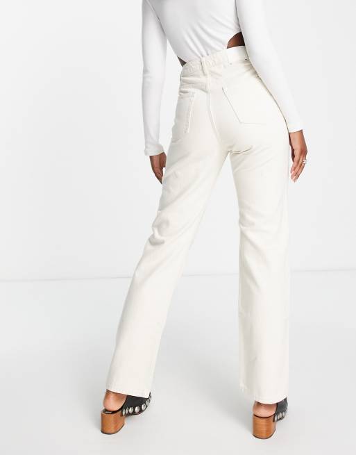 Asos cream hot sale jeans