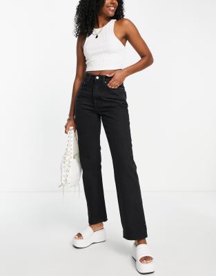 rowe extra high straight jeans weekday