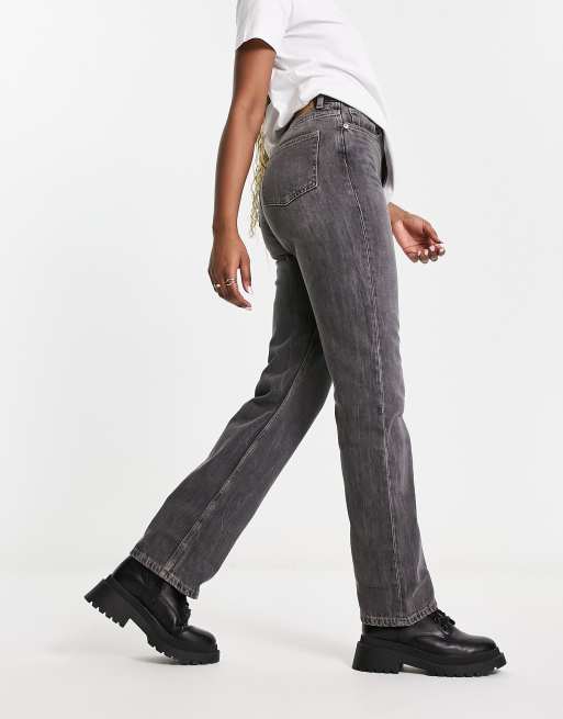 Extra High-Waisted Dark-Wash Wide-Leg Jeans for Women