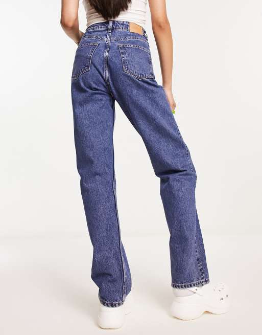 Jeans arricciati in on sale vita