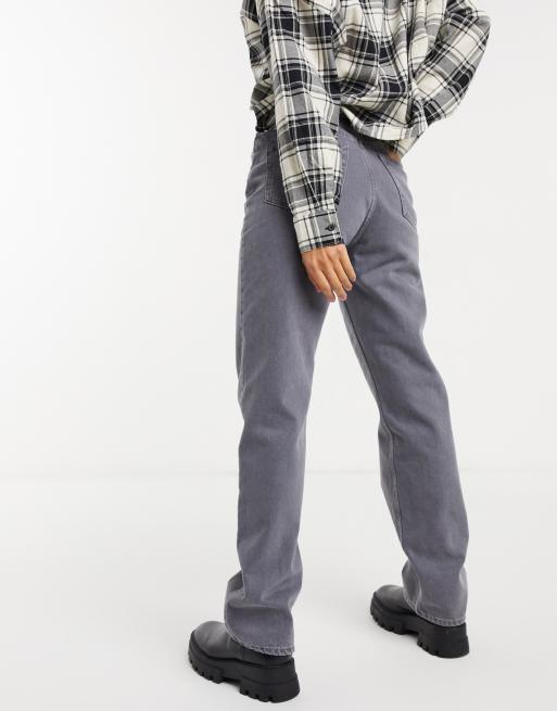 Weekday Rowe straight leg jeans in standard gray