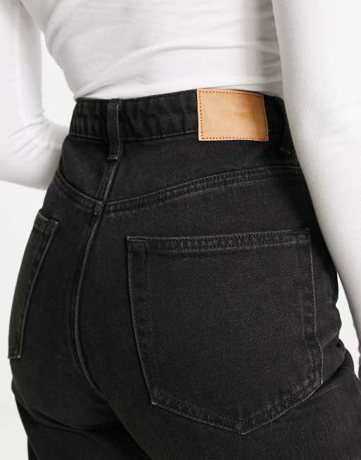 Weekday – Rowe – Svarta raka jeans med extra hög midja , 5 av 5