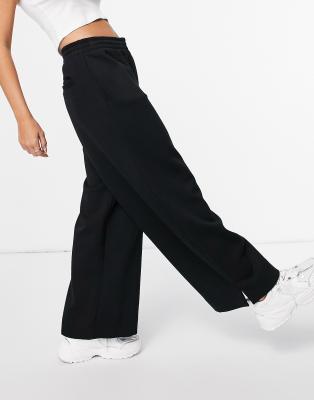 Weekday Roxa organic cotton straight leg joggers in black co ord