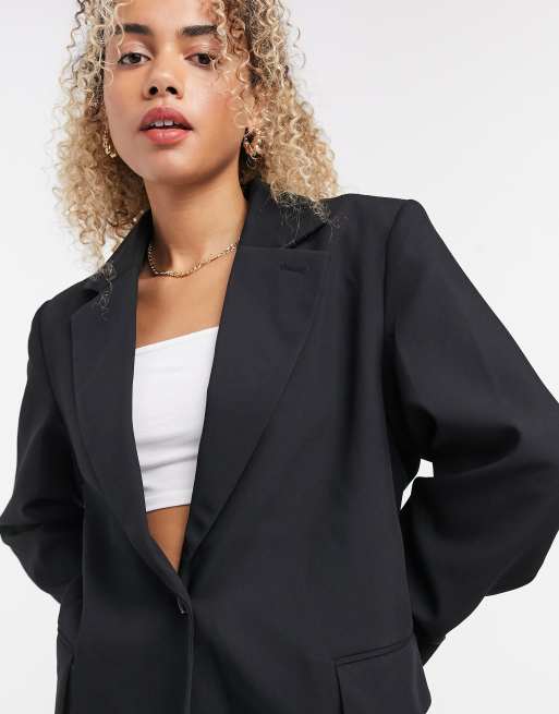 Weekday – Rumi – Czarna marynarka oversize