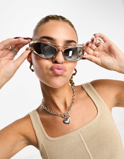 designer visor sunglasses