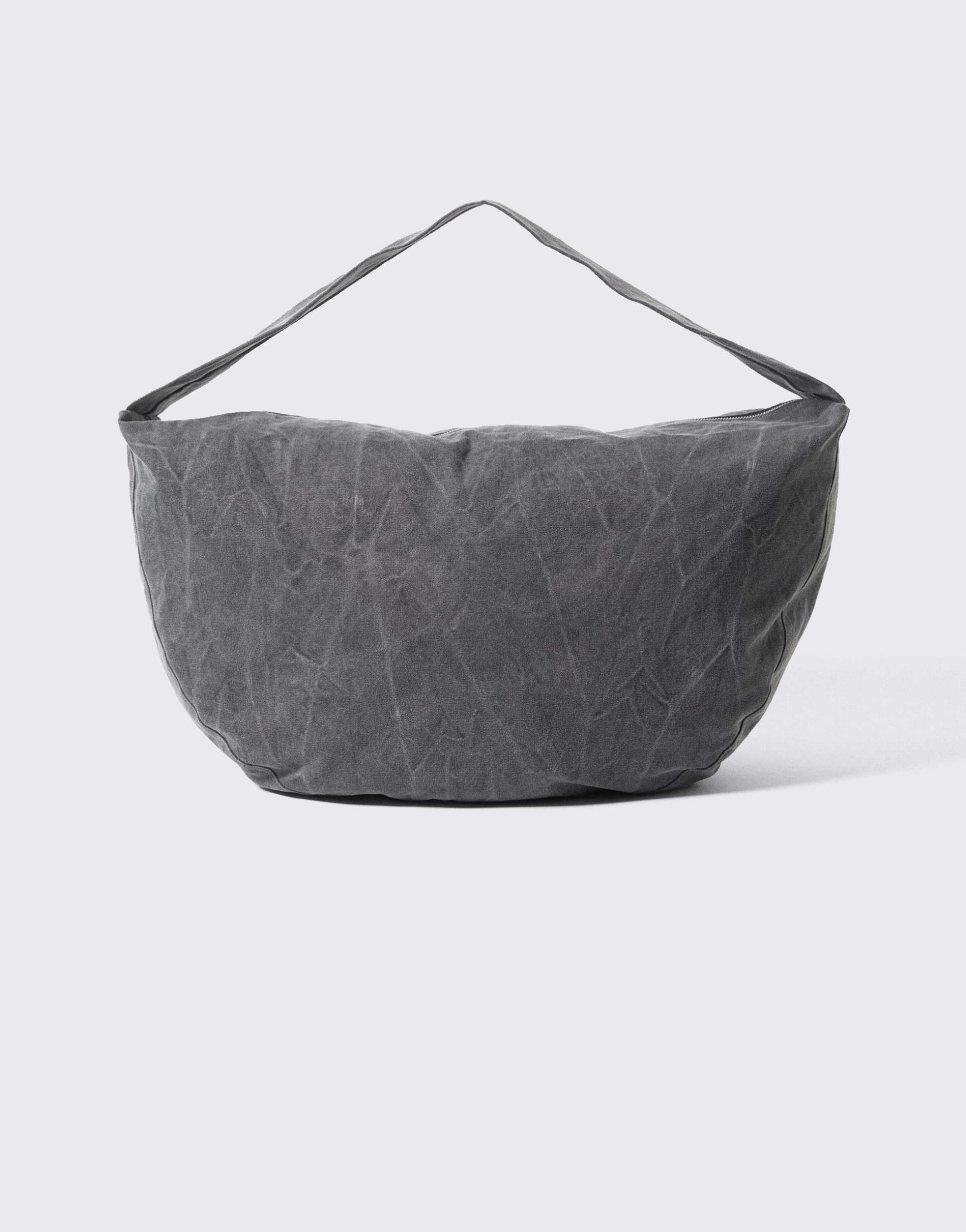 weekday samir cross body bag in washed black