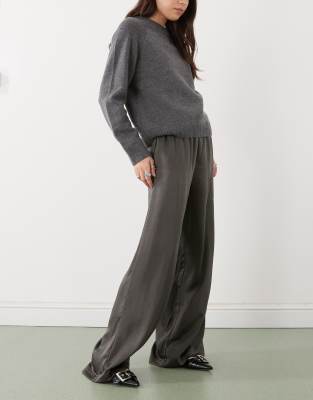 Weekday Satin Pants In Multi