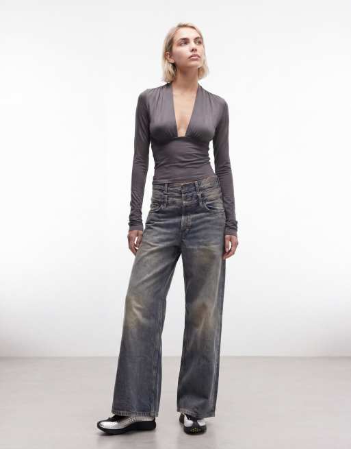Weekday - Scarlet - Felpa con cappuccio grigio scuro in tessuto stile scuba, 3 di 4
