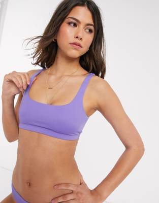 padded scoop neck bikini