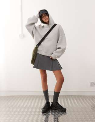 Weekday Scuba Oversized Hoodie In Gray