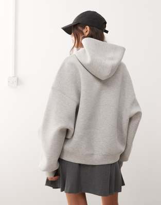 Weekday Scuba Oversized Hoodie In Gray