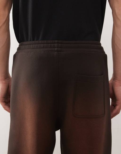 Weekday scuba-style fabric trackies in brown wash (part of a set), 4 of 5