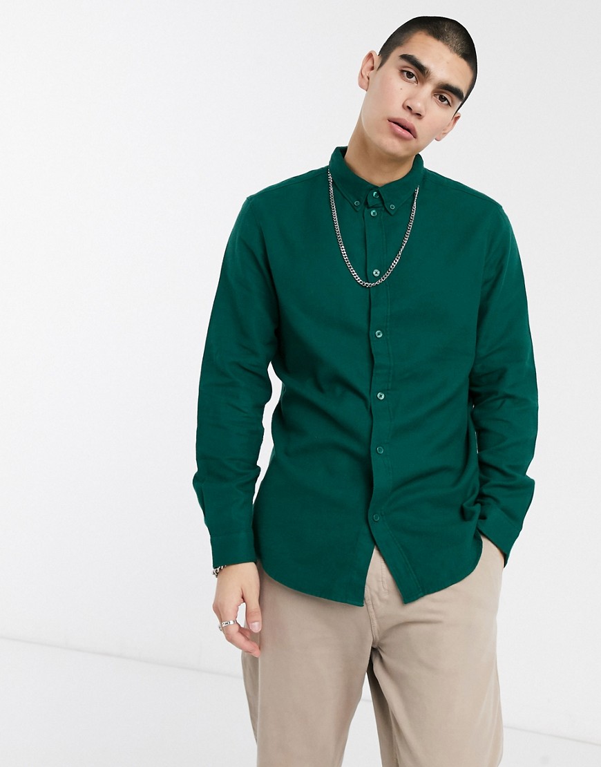Weekday - Seattle - Camicia in flanella-Verde