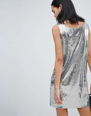 loose silver dress