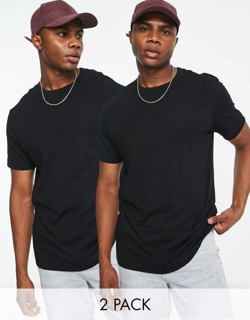Weekday - Set van 2 ruimvallende T-shirts in zwart