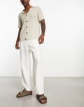 [Weekday] Weekday Seth linen pants in off white L Off-white